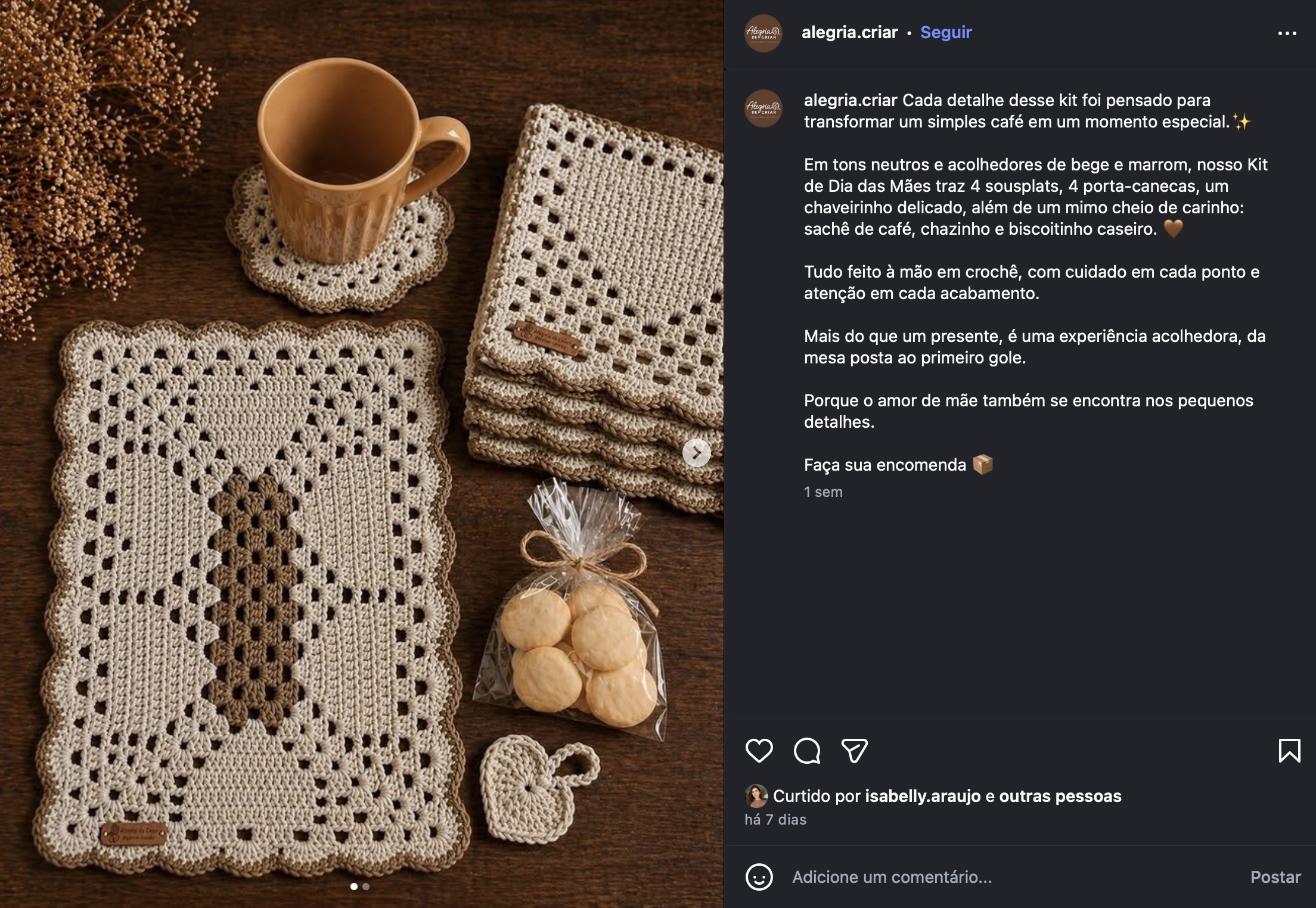 Reels Alegria de Criar